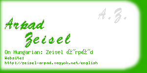 arpad zeisel business card